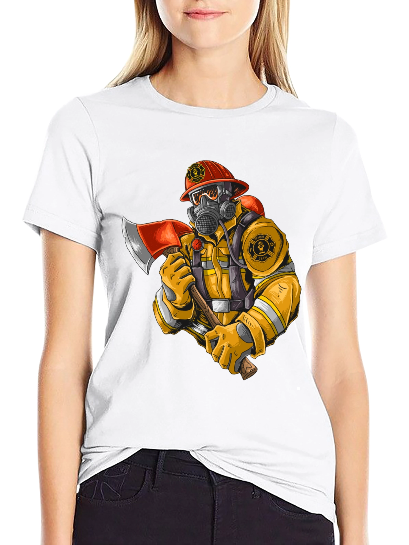 Firefighter Graphic Tee - Heroic Design