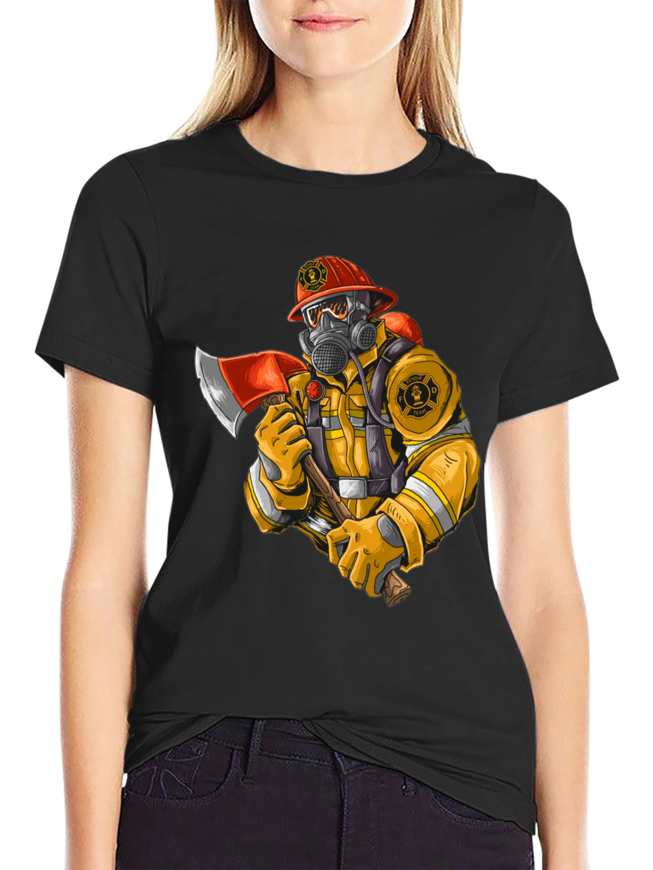Firefighter Graphic Tee - Heroic Design
