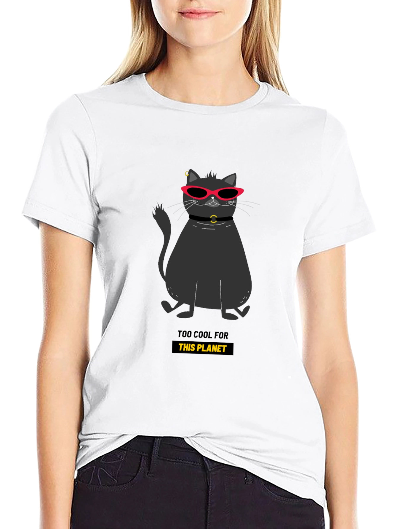 Cool Cat Tee: Too Cool for This Planet