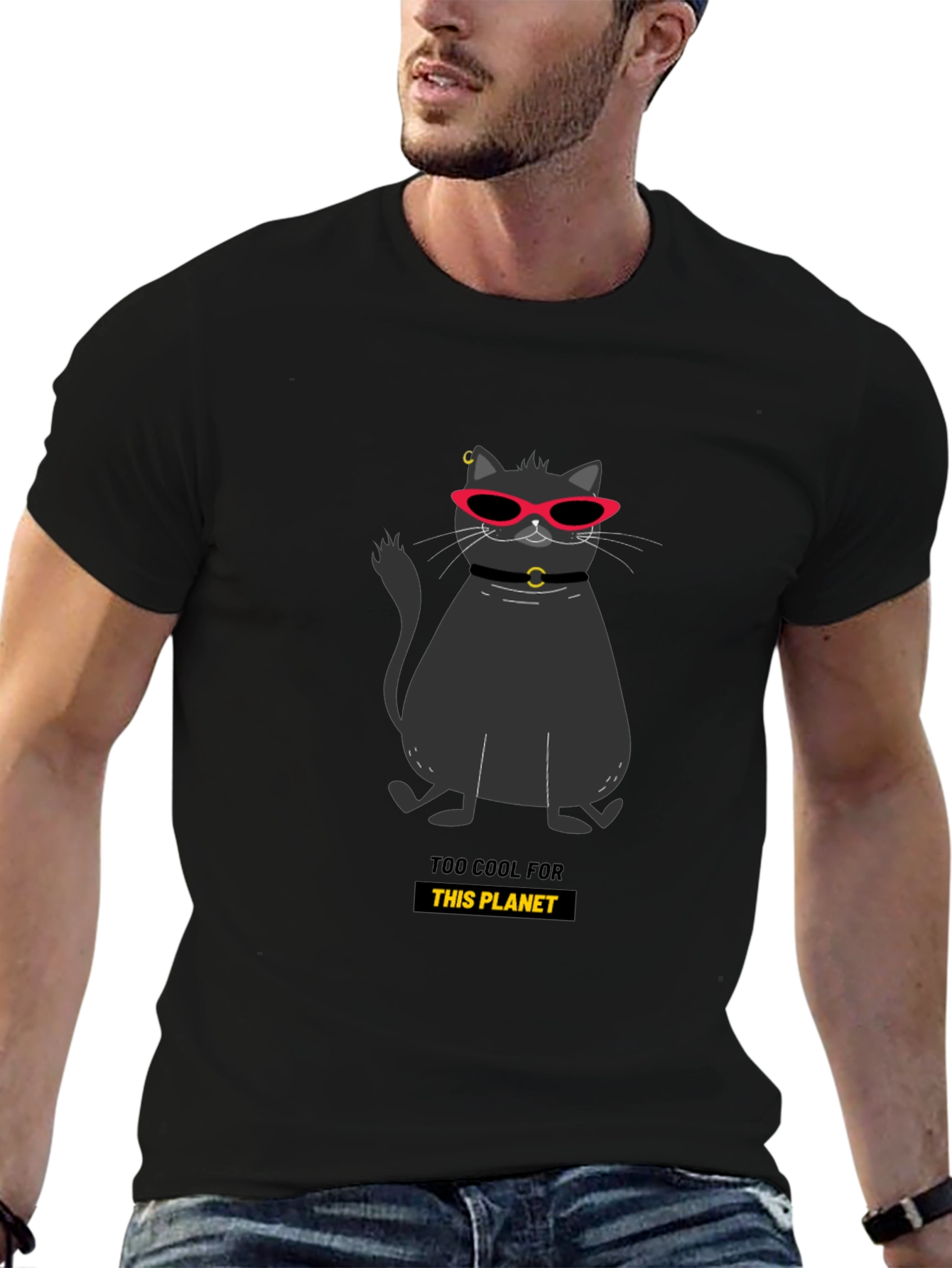 Cool Cat Tee: Too Cool for This Planet