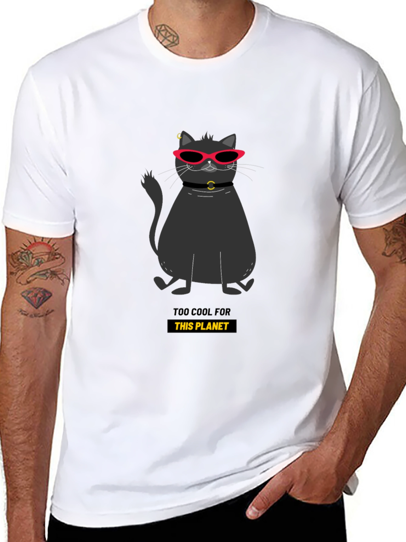 Cool Cat Tee: Too Cool for This Planet