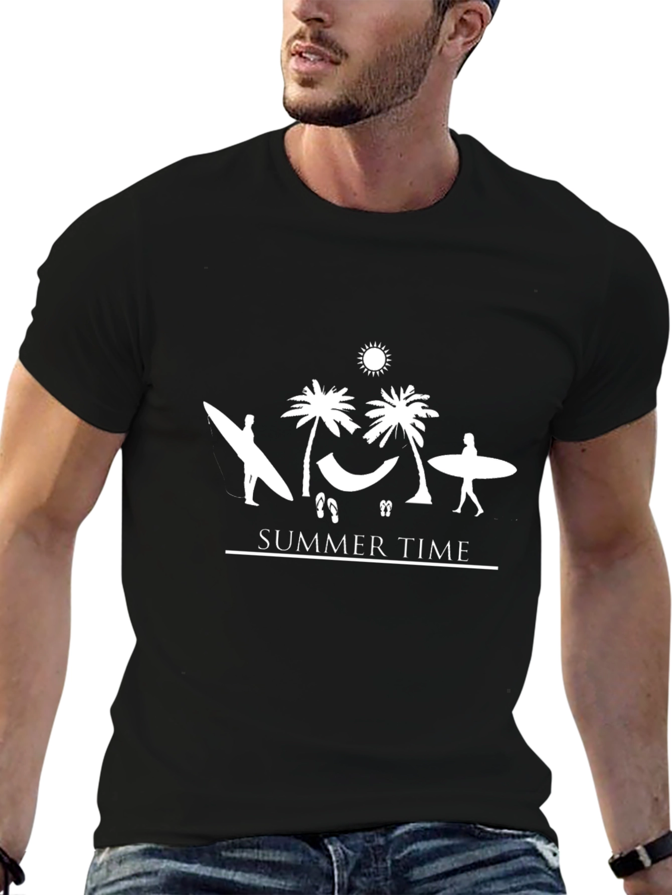Summer Time Graphic Tee - Beach Vibe Shirt