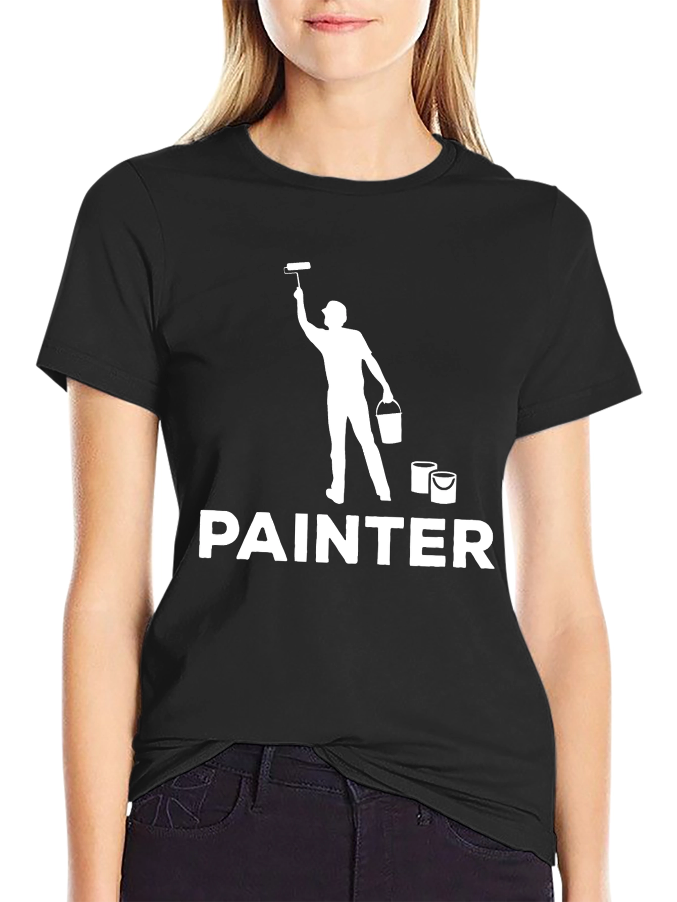 Painter Graphic Tee - Mens Crew Neck T-Shirt