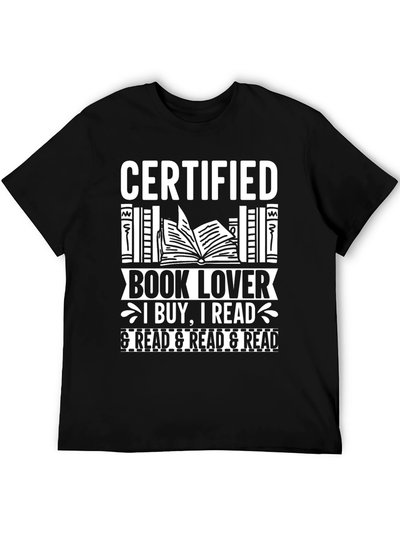 Certified Book Lover T-Shirt - Read Read Read!