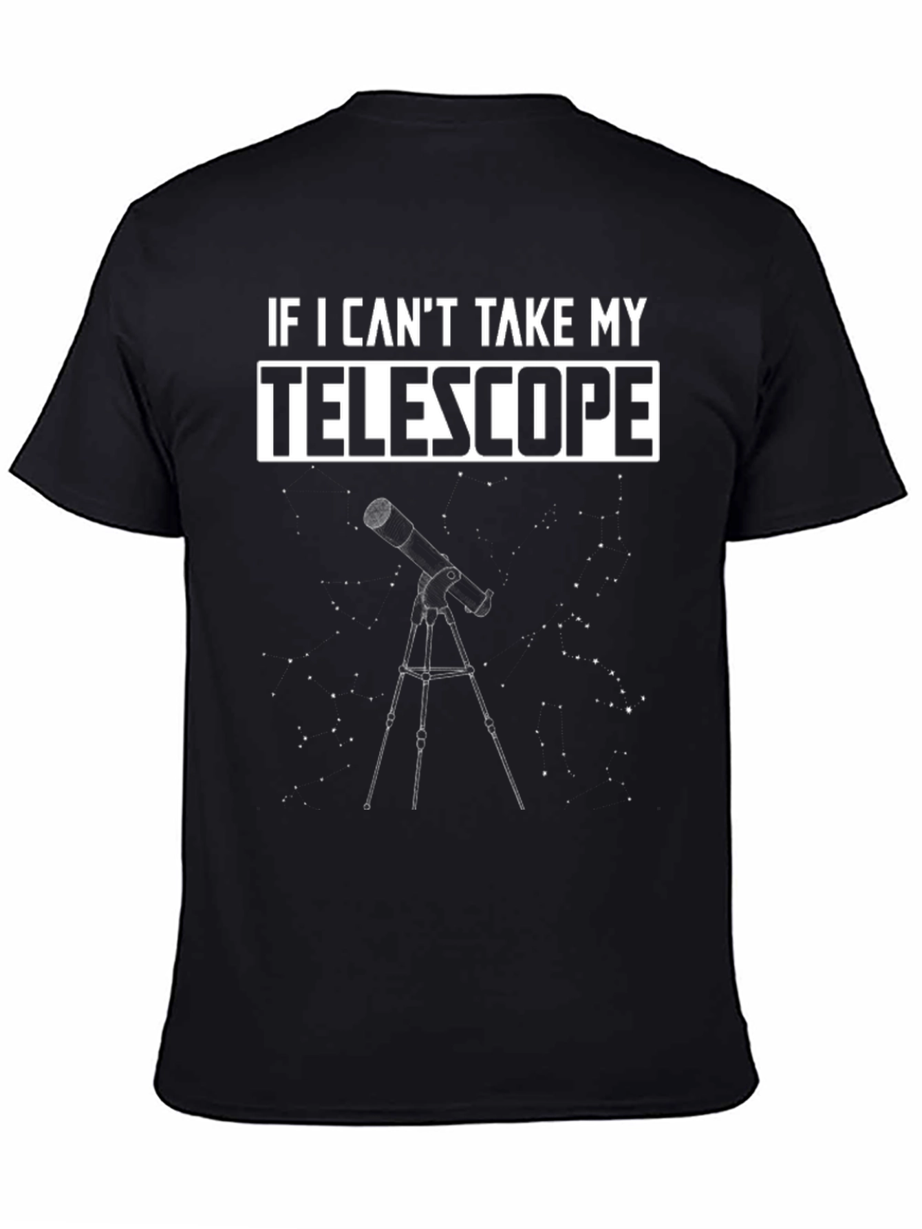 Telescope Graphic T-Shirt - Astronomy Lover Tee