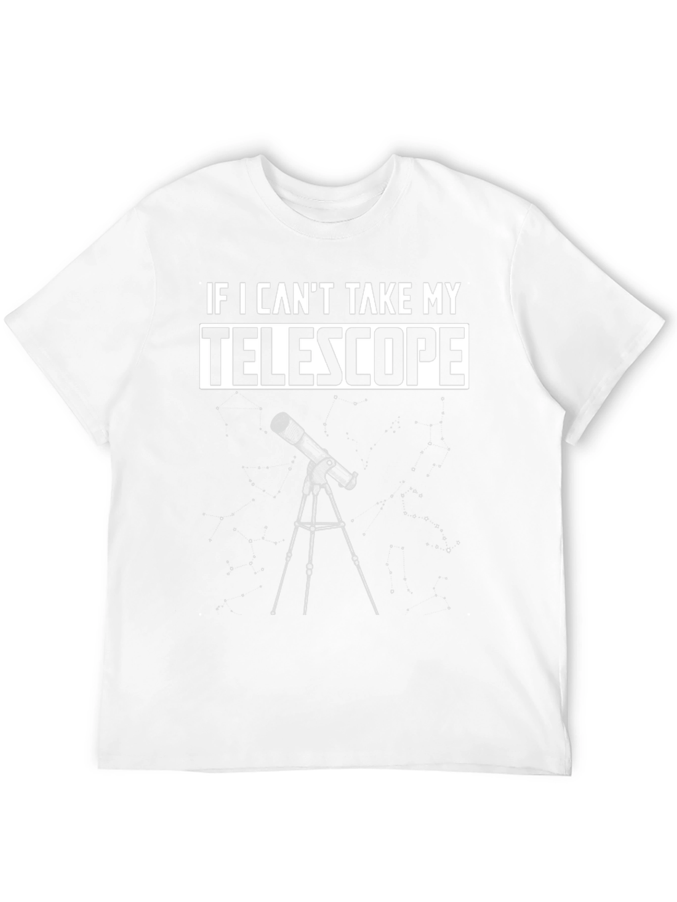 Telescope Graphic T-Shirt - Astronomy Lover Tee