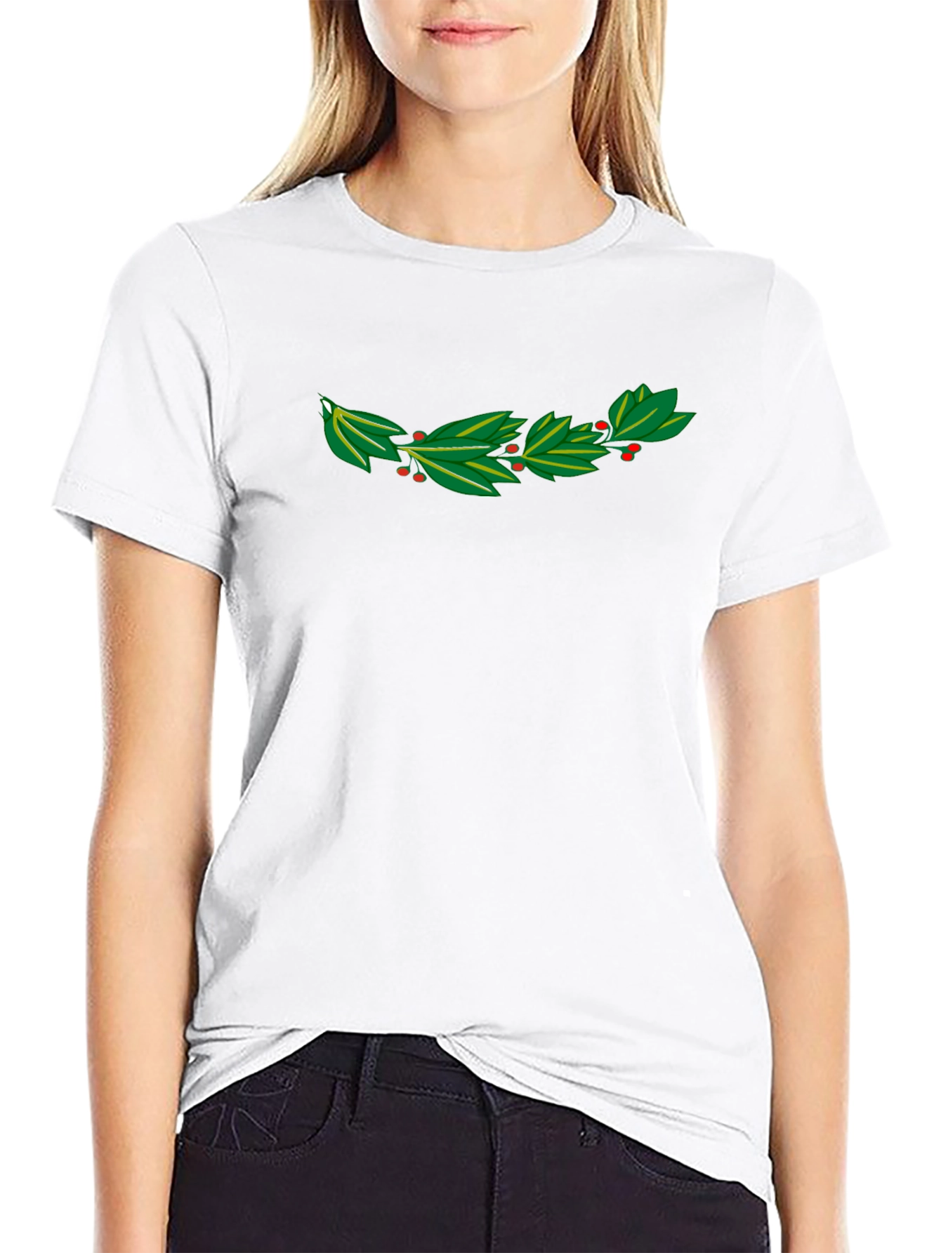 Leafy Crown T-Shirt - Organic Cotton Blend
