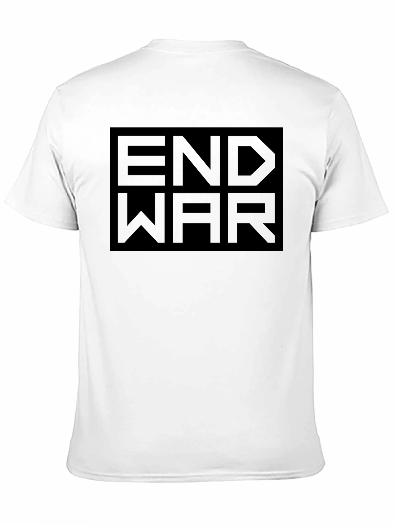 End War Graphic Print Black T-Shirt