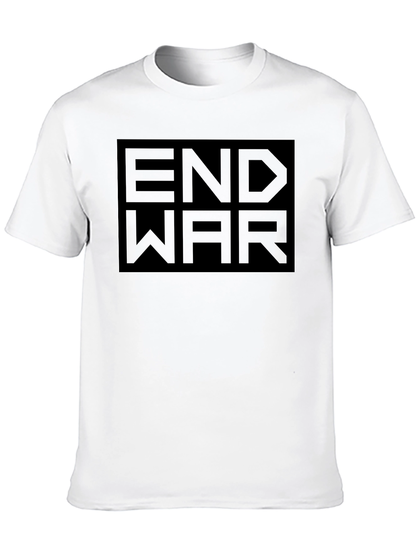 End War Graphic Print Black T-Shirt