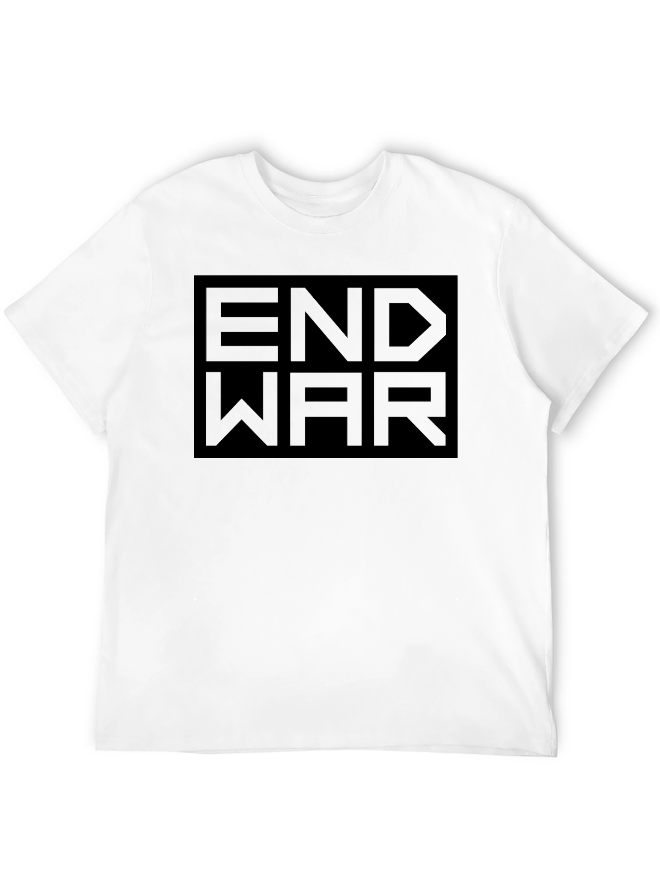 End War Graphic Print Black T-Shirt