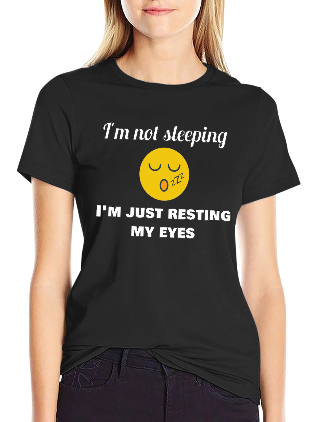 Resting My Eyes Graphic Tee - Funny T-Shirt