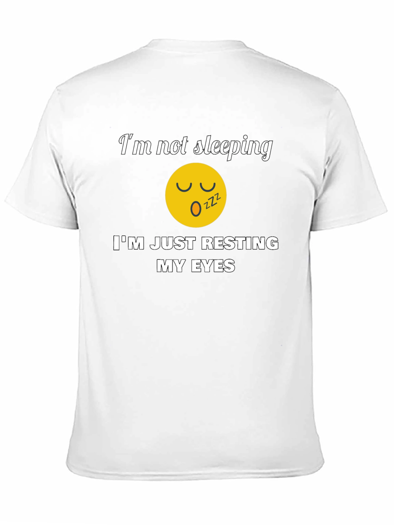 Resting My Eyes Graphic Tee - Funny T-Shirt