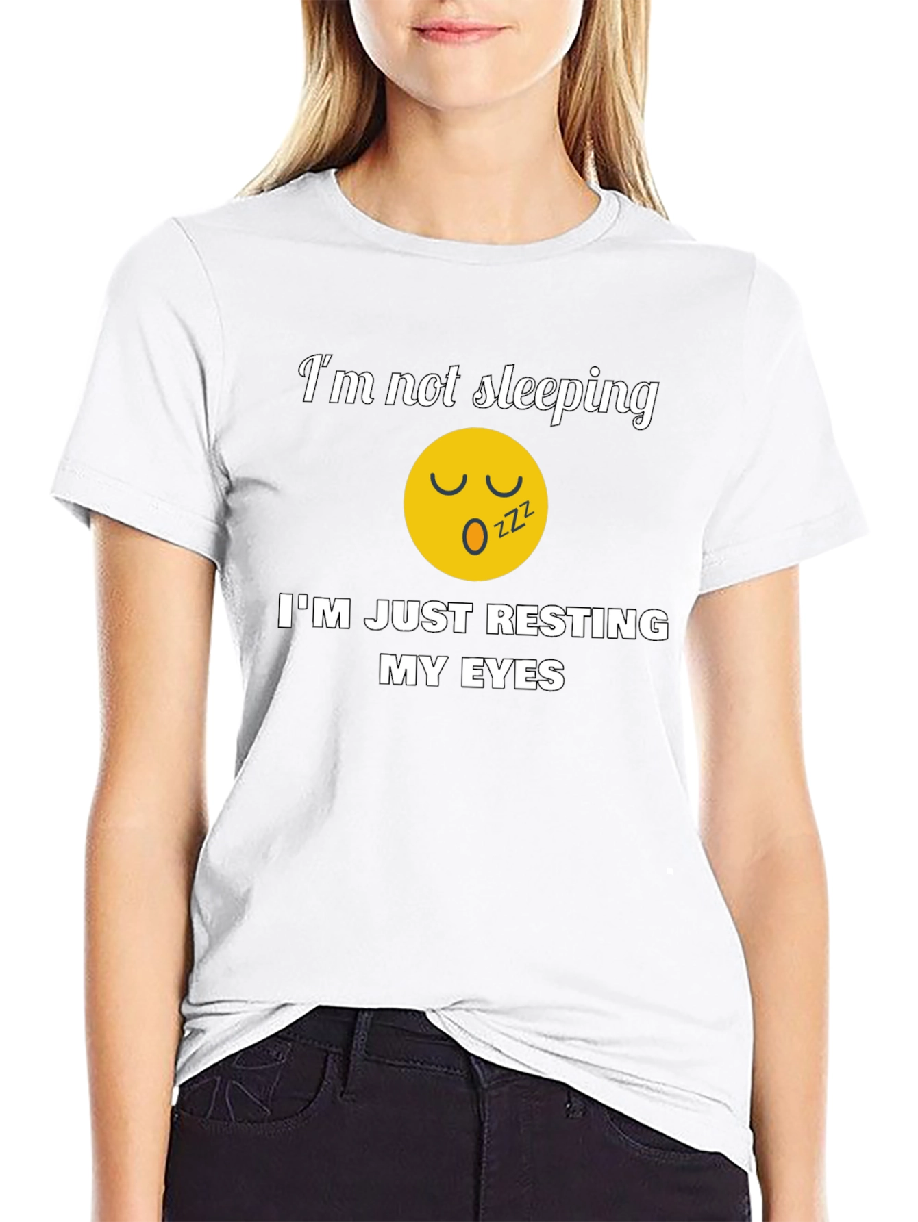 Resting My Eyes Graphic Tee - Funny T-Shirt