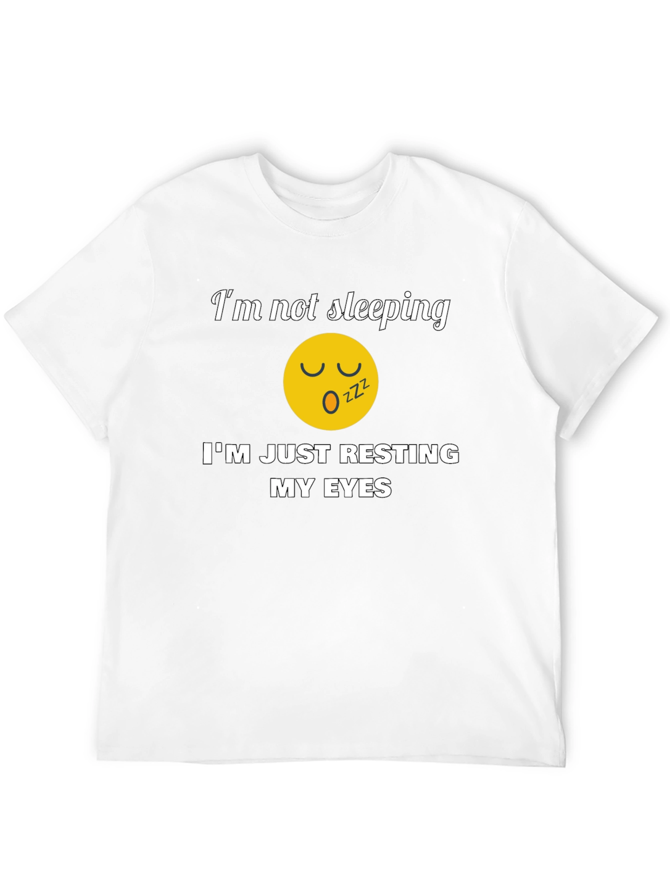 Resting My Eyes Graphic Tee - Funny T-Shirt