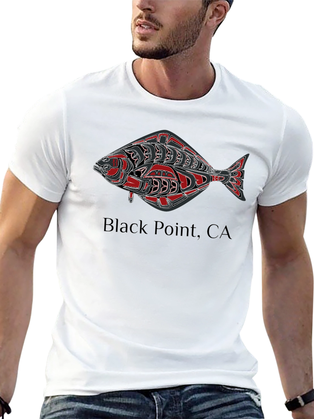 Black Point CA Fish Graphic Tee