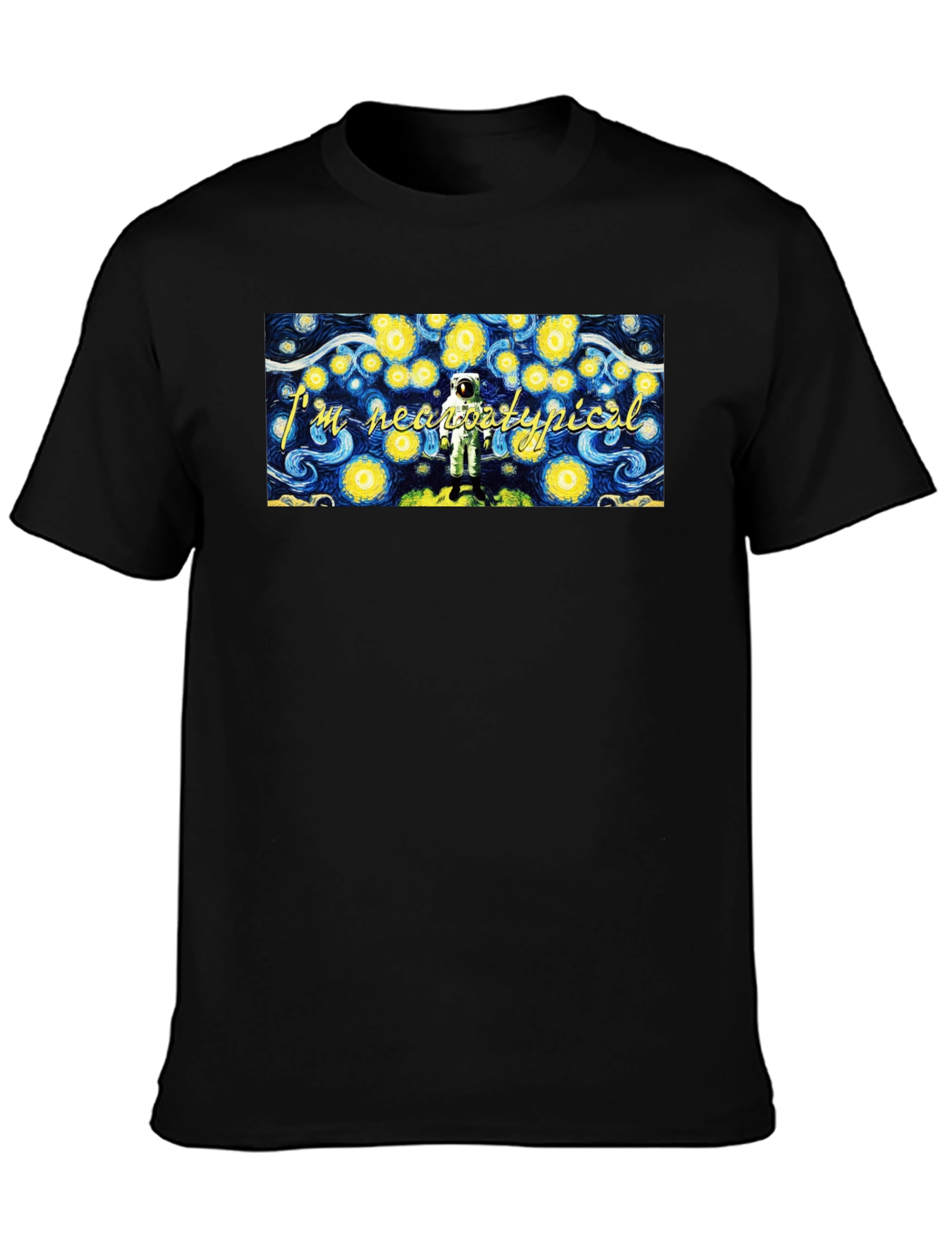 Starry Night Astronaut Graphic Tee