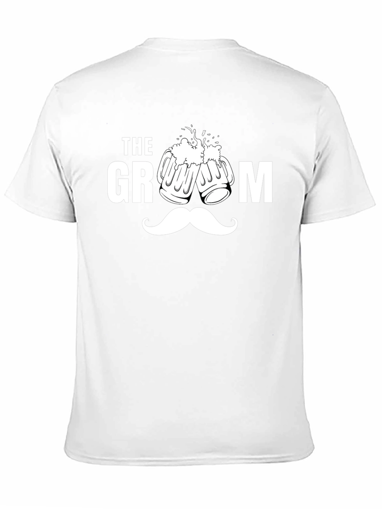 Groom Beer Toast Graphic Black T-Shirt
