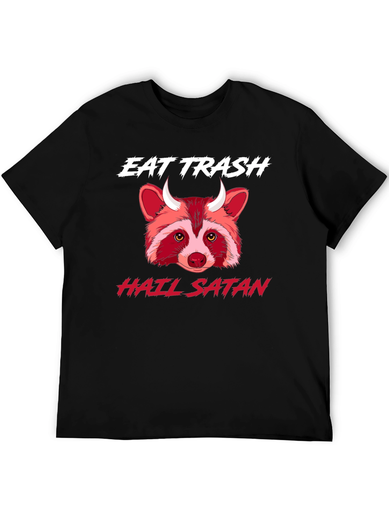 Eat Trash Hail Satan Raccoon T-Shirt
