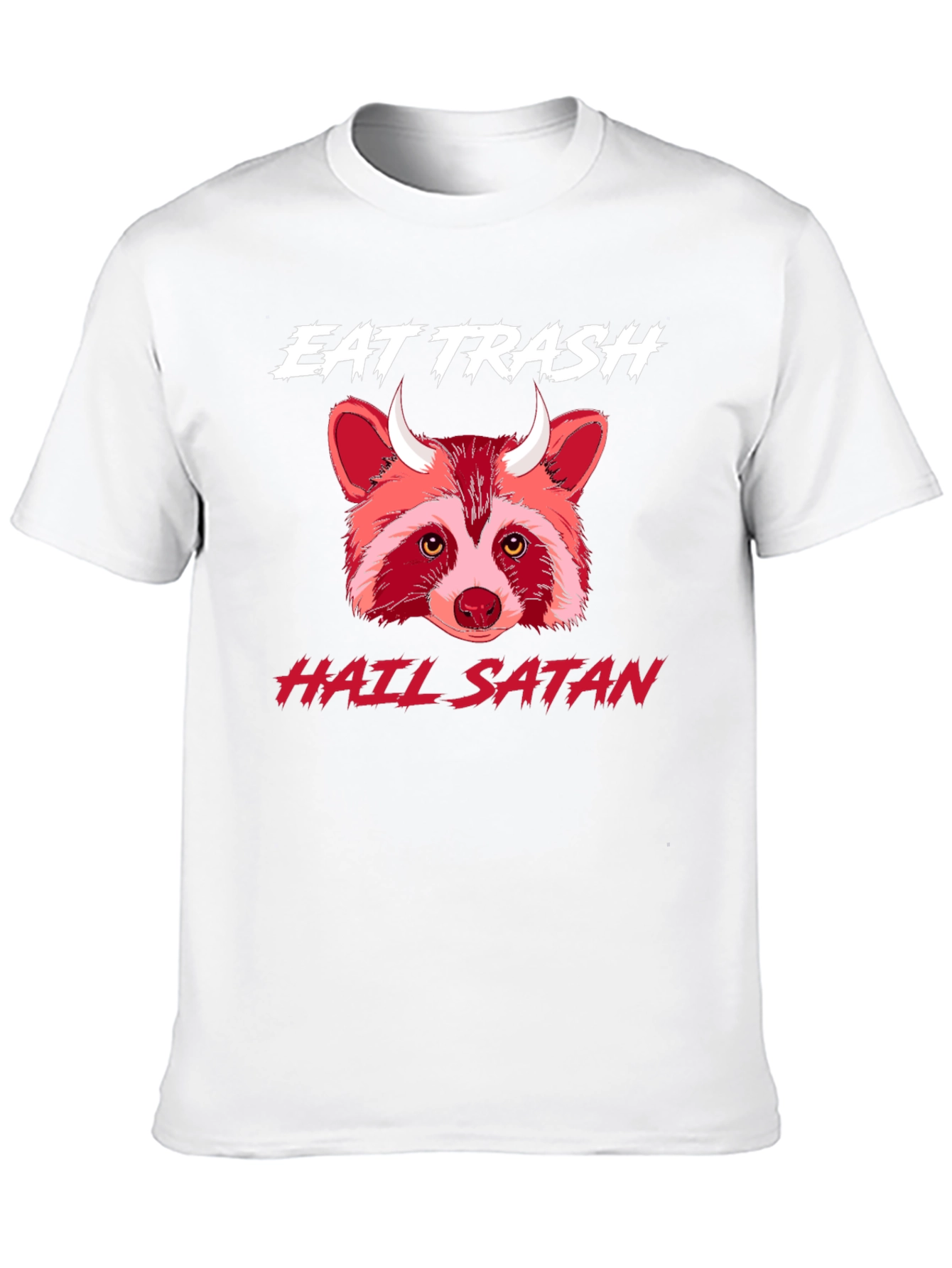 Eat Trash Hail Satan Raccoon T-Shirt