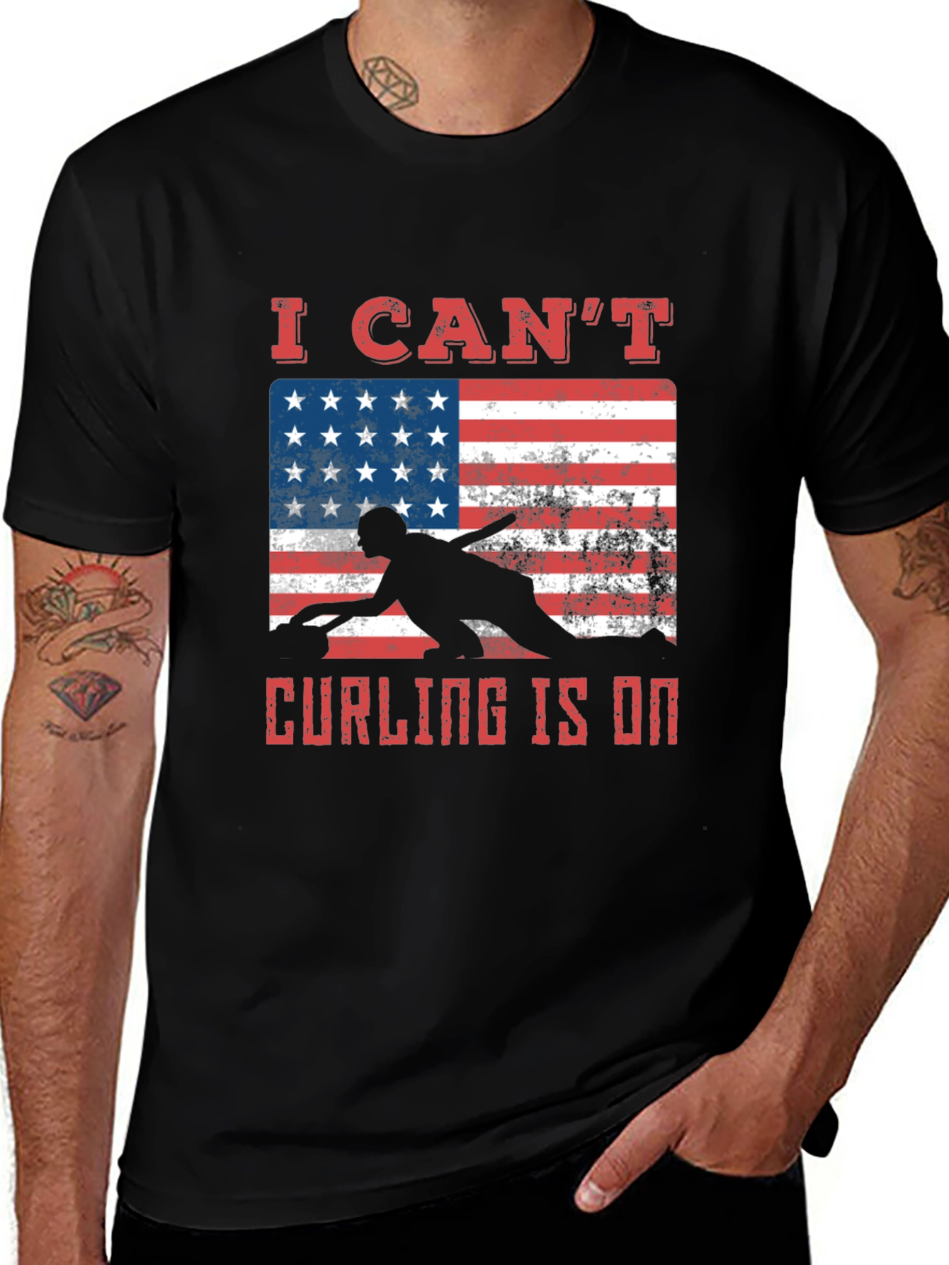 Curling is On Graphic Tee