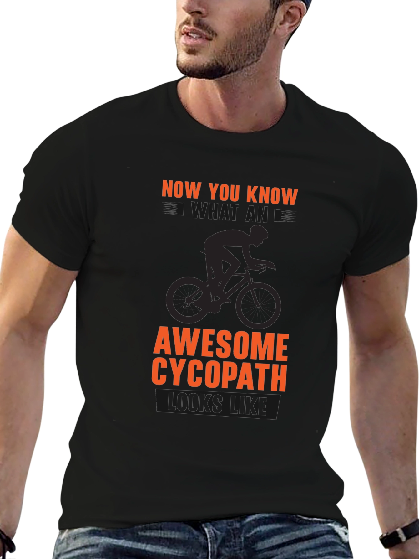 Awesome Cycopath Cyclist Graphic T-Shirt