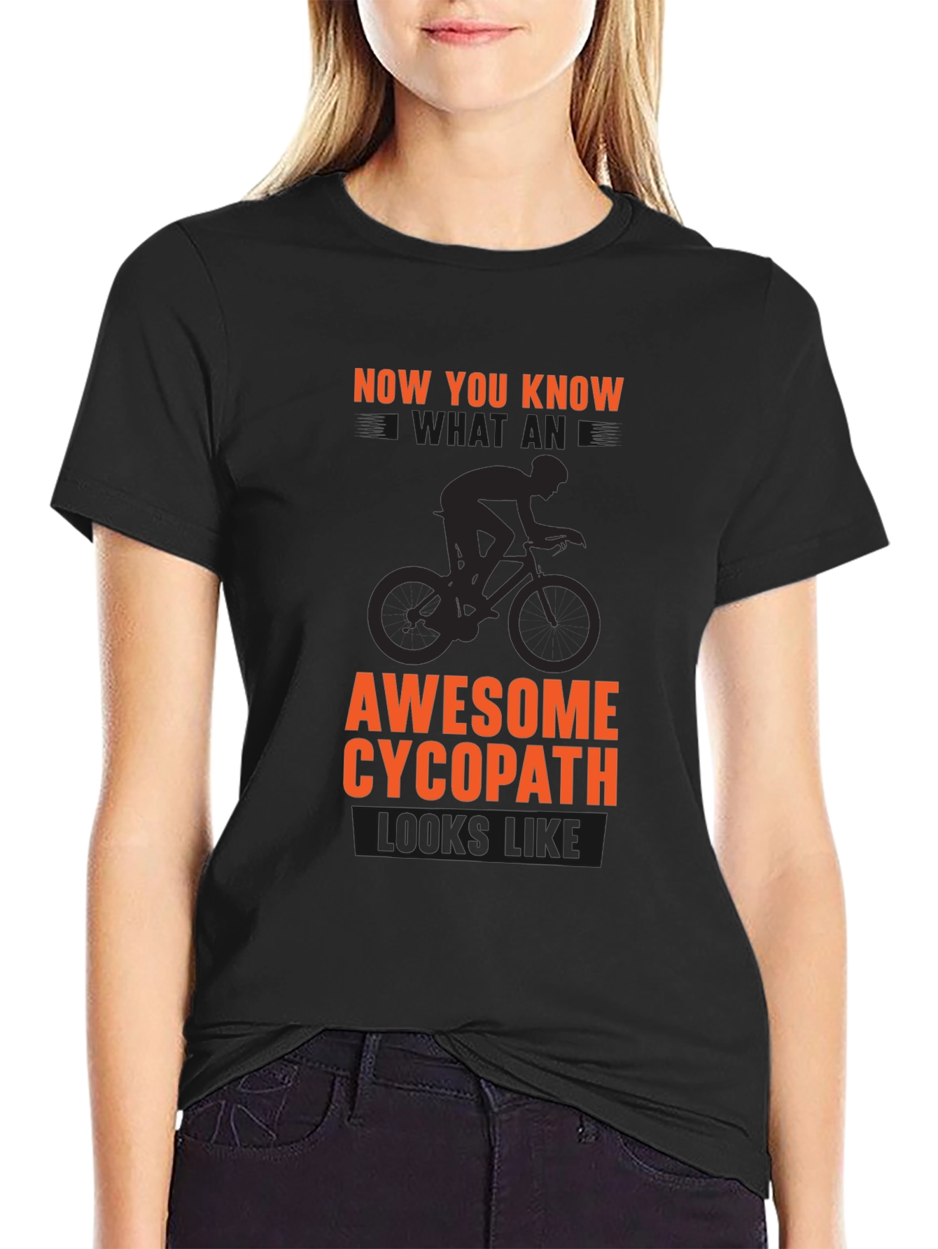 Awesome Cycopath Cyclist Graphic T-Shirt