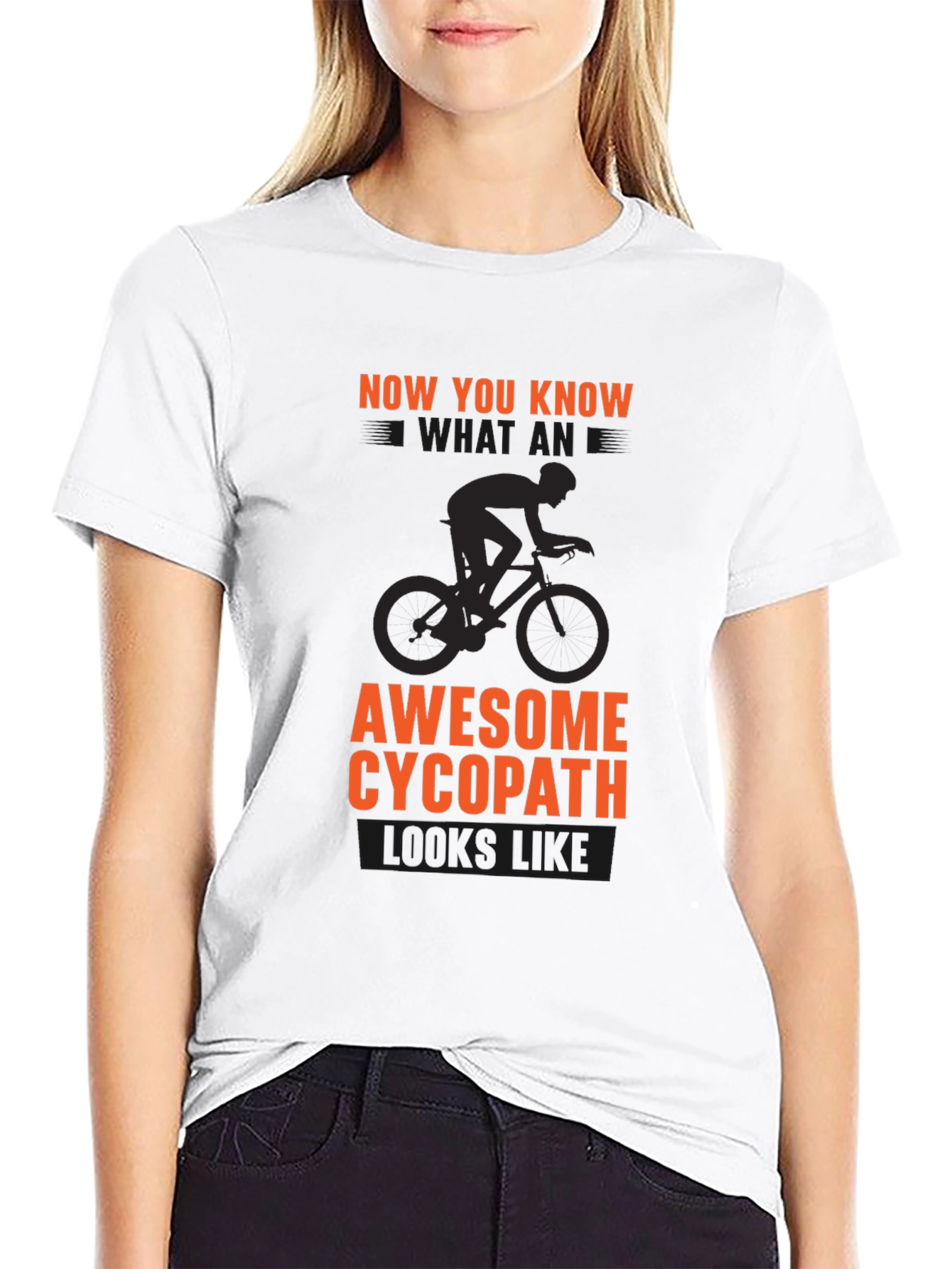 Awesome Cycopath Cyclist Graphic T-Shirt