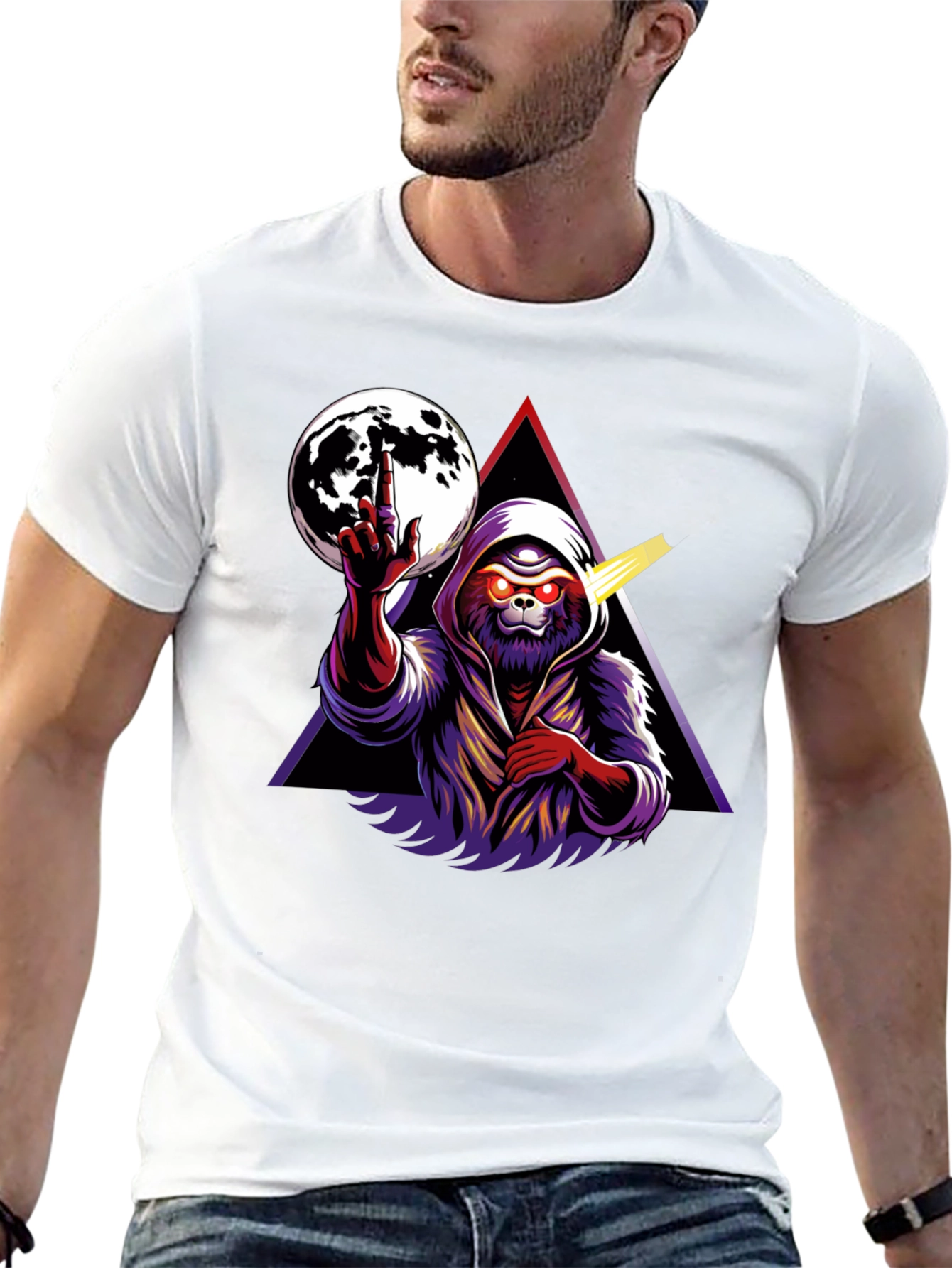 Ape Moon Graphic T-Shirt