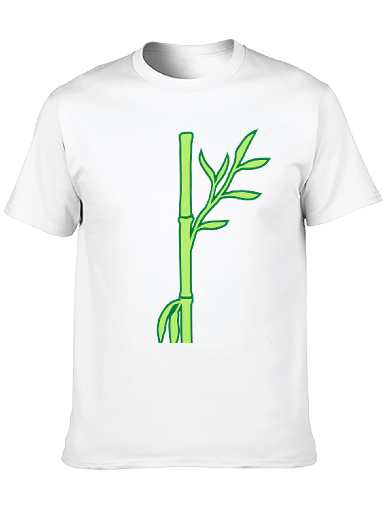 Bamboo Plant Graphic T-Shirt - Casual Style