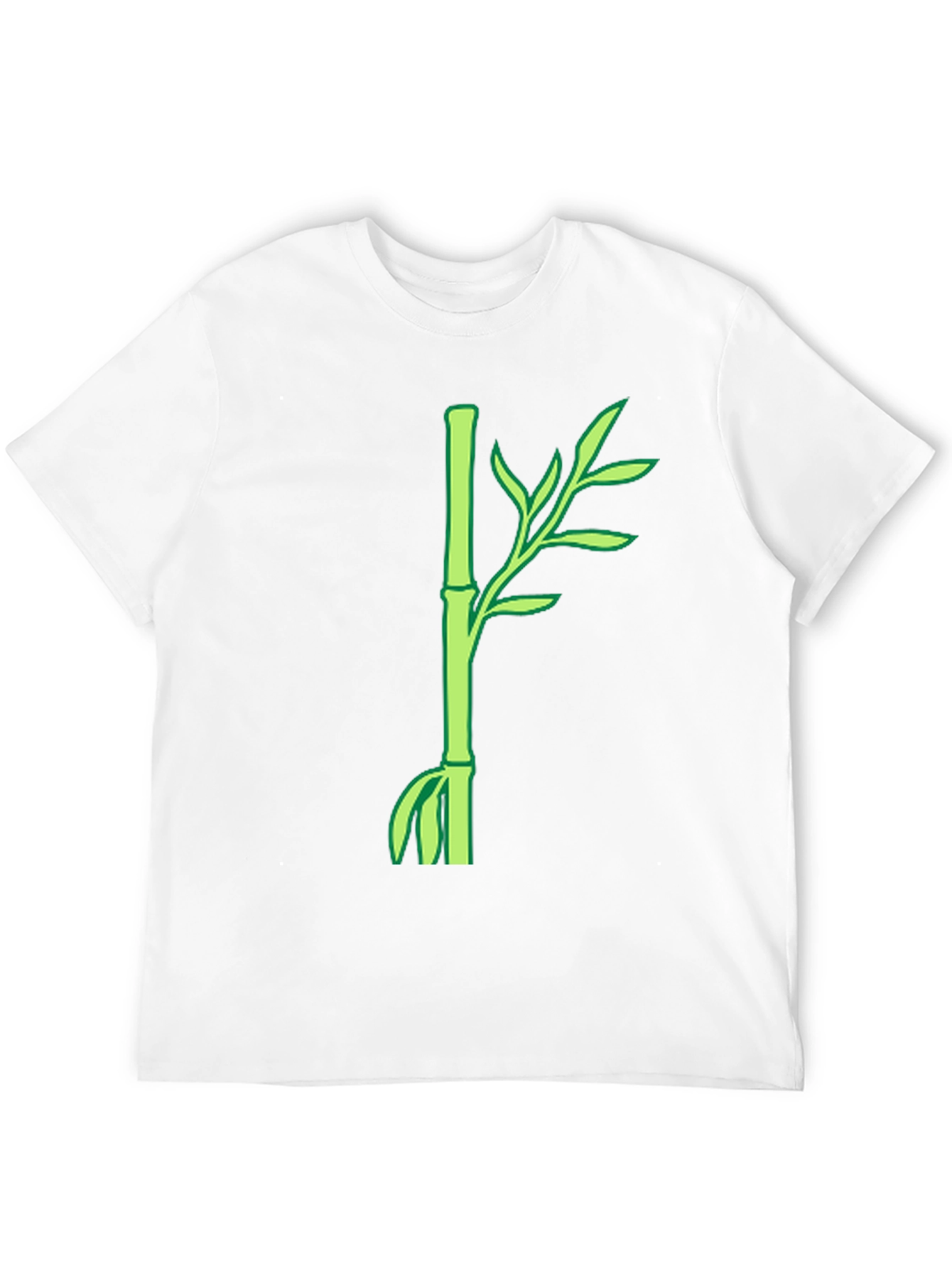 Bamboo Plant Graphic T-Shirt - Casual Style