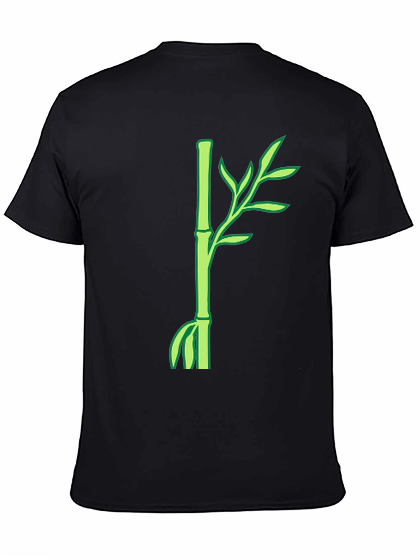 Bamboo Plant Graphic T-Shirt - Casual Style
