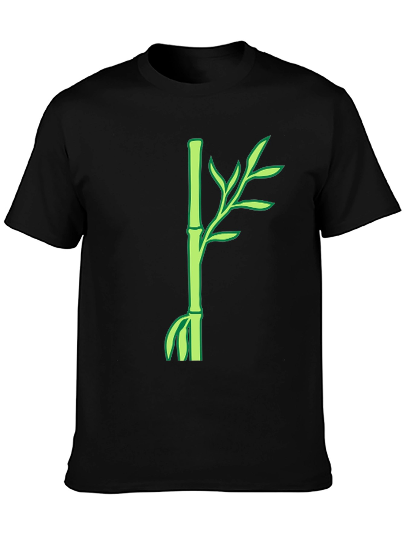 Bamboo Plant Graphic T-Shirt - Casual Style