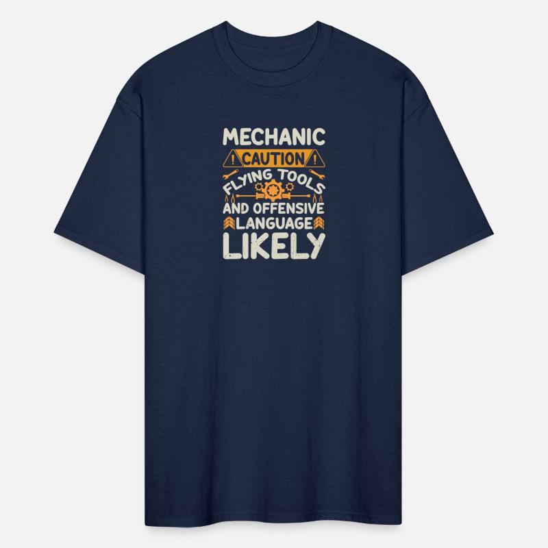 Mechanic Caution Flying Tools Mechanic Engineer