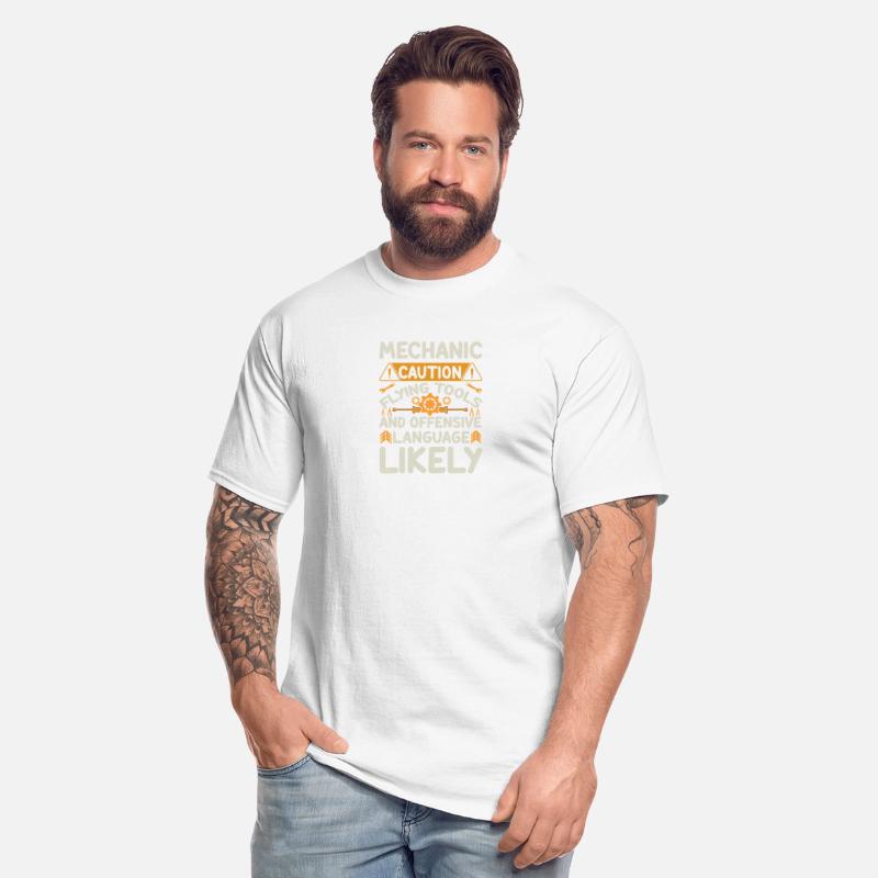 Mechanic Caution Flying Tools Mechanic Engineer