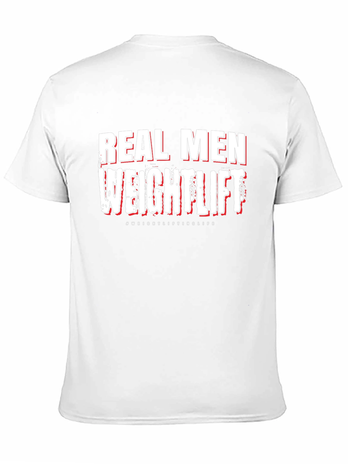 Real Men Weightlift Black T-Shirt