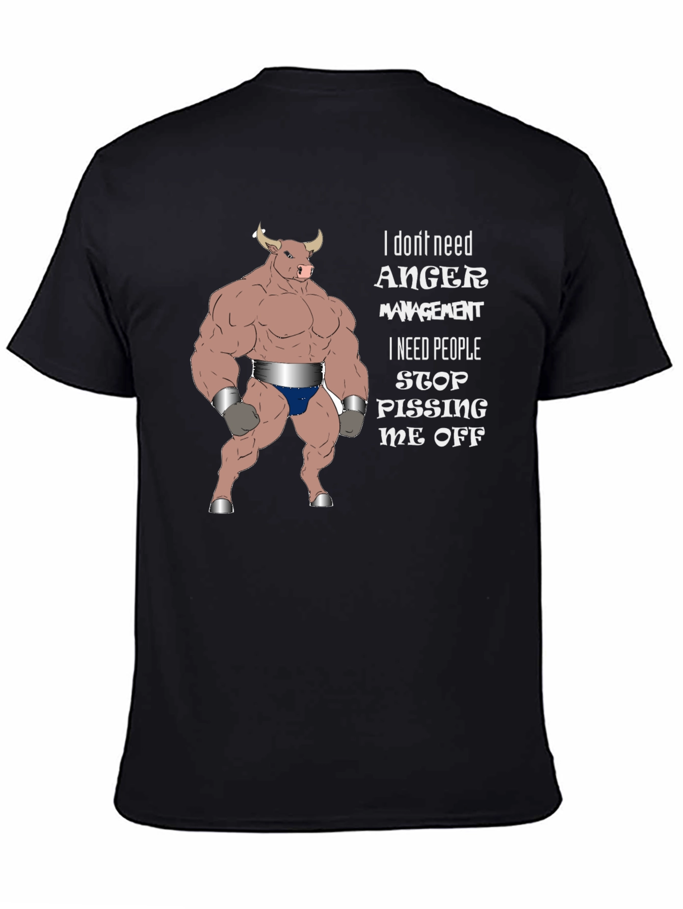Anger Management Bull Graphic T-Shirt