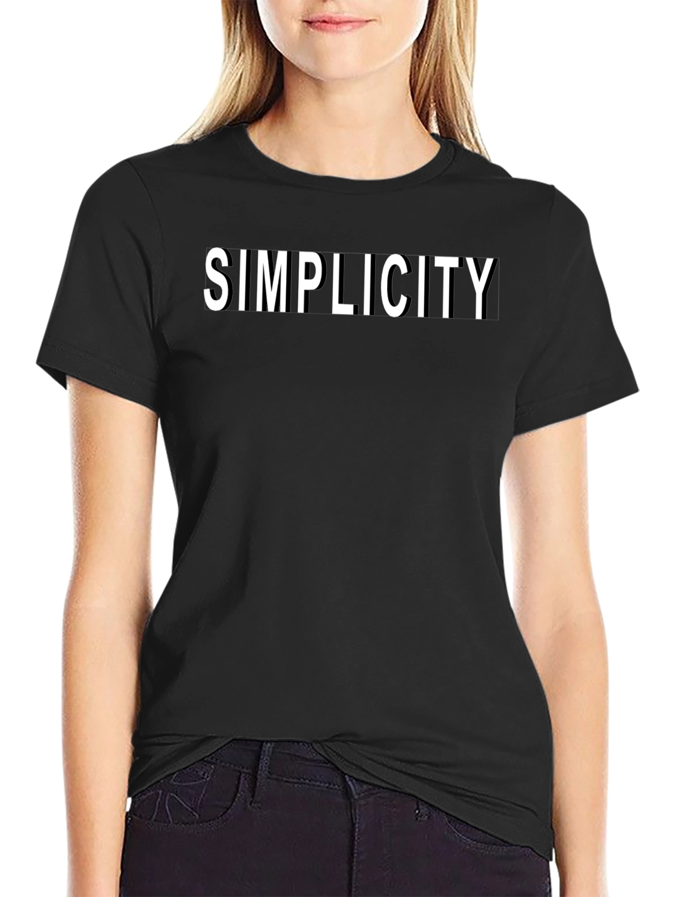 Simplicity Black T-Shirt - Minimalist Style