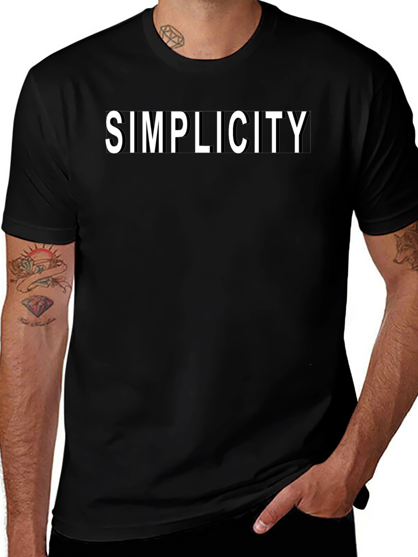 Simplicity Black T-Shirt - Minimalist Style