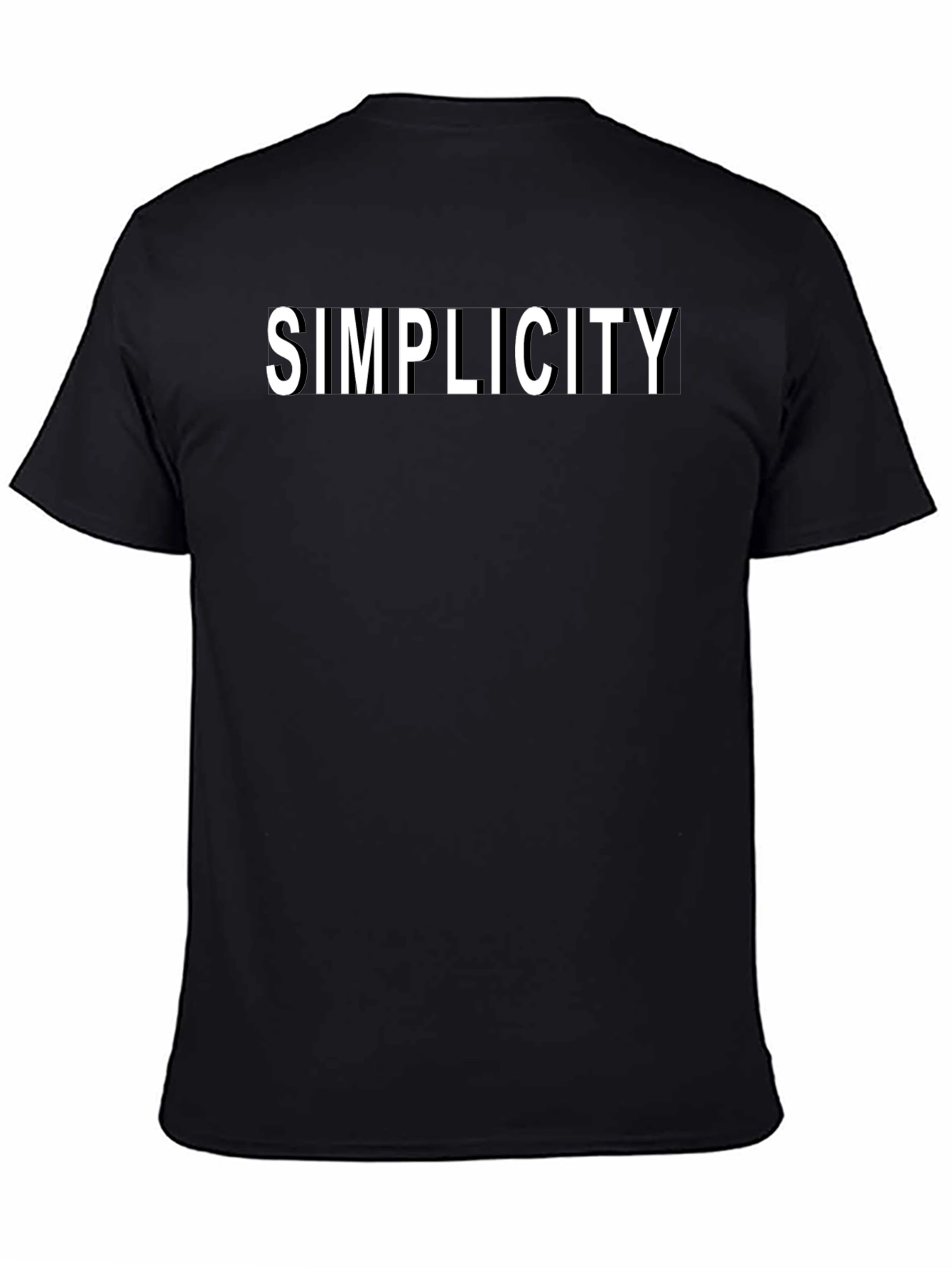 Simplicity Black T-Shirt - Minimalist Style