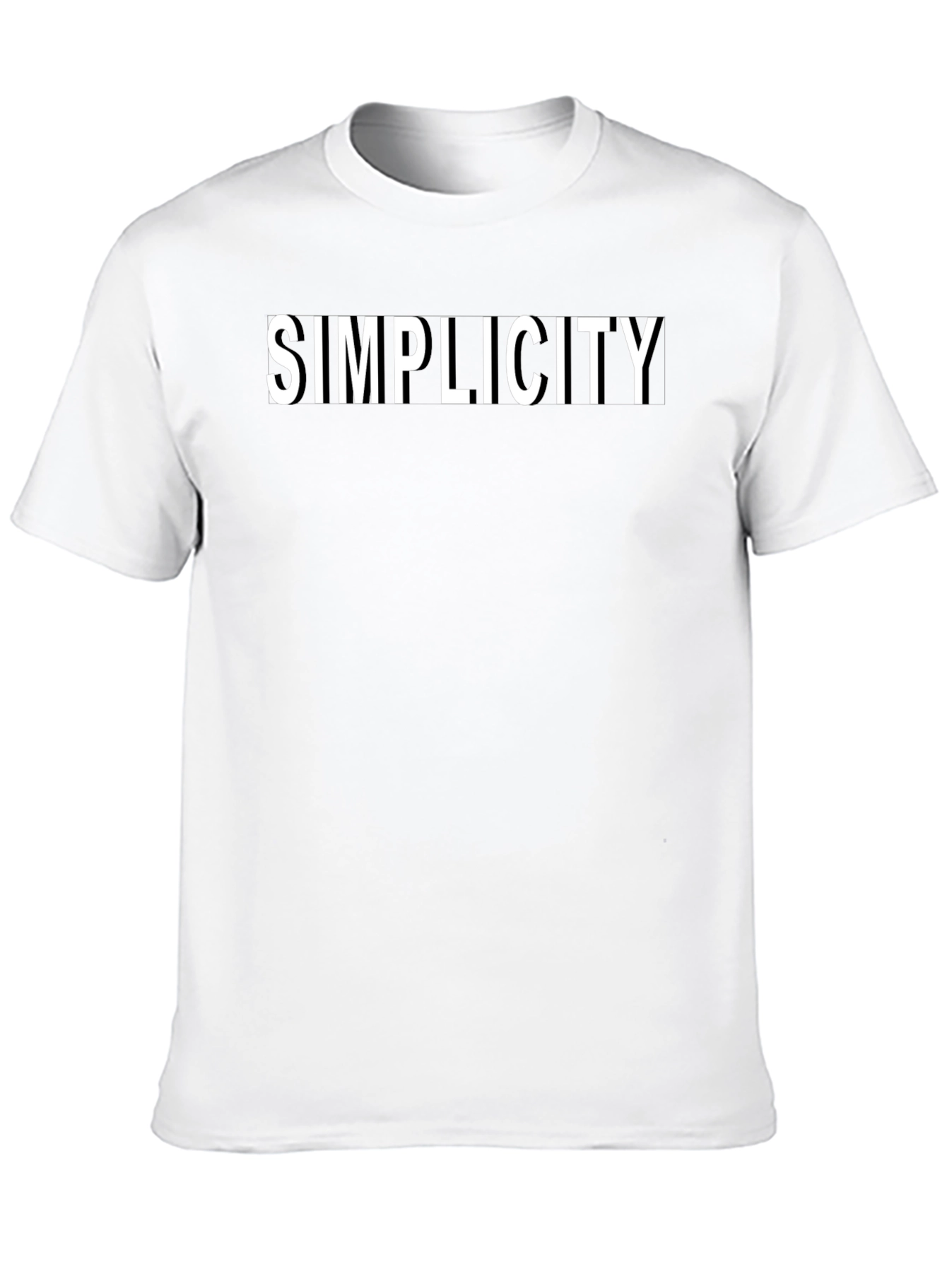 Simplicity Black T-Shirt - Minimalist Style