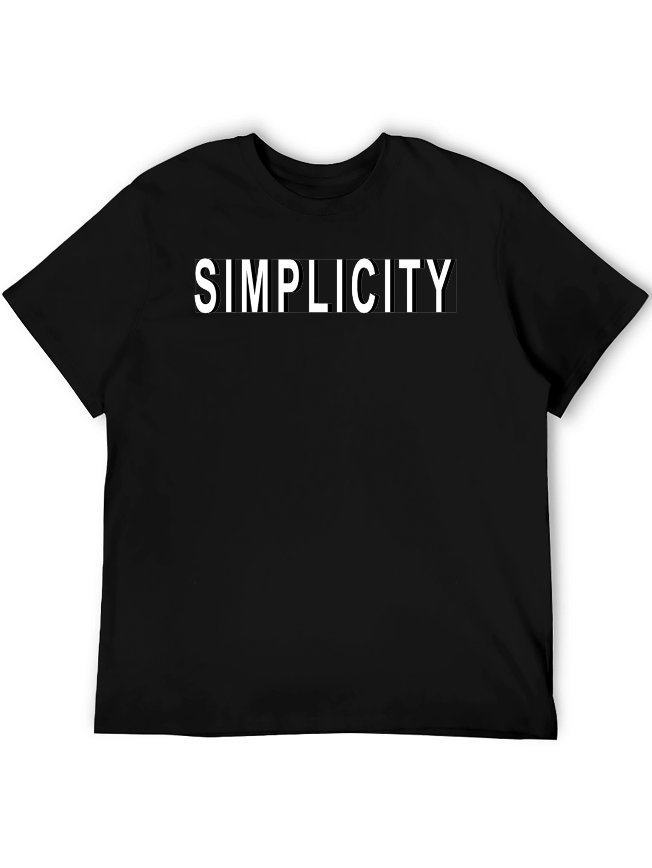 Simplicity Black T-Shirt - Minimalist Style