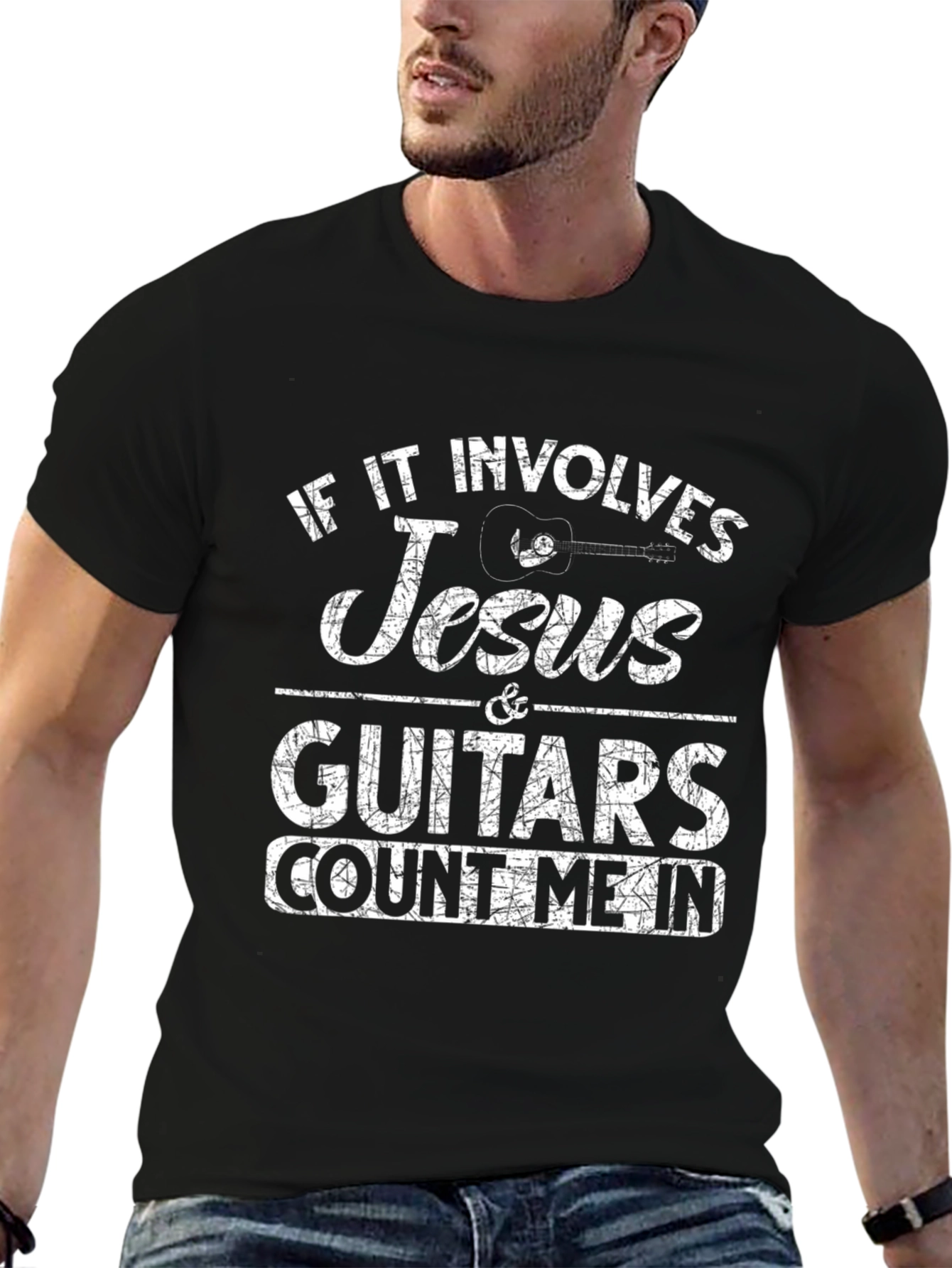 Jesus & Guitars T-Shirt - Count Me In!