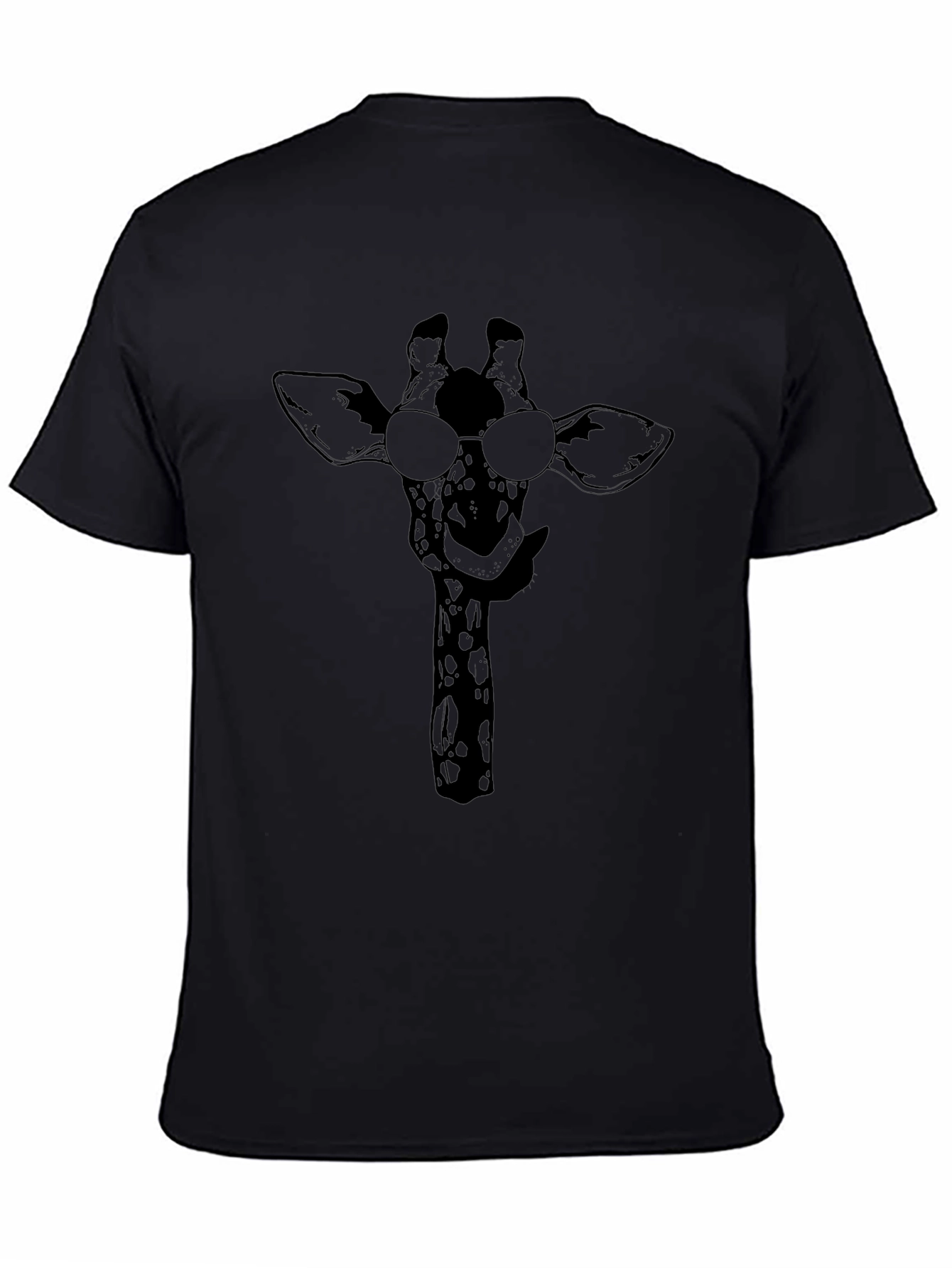 Cool Giraffe Black T-Shirt