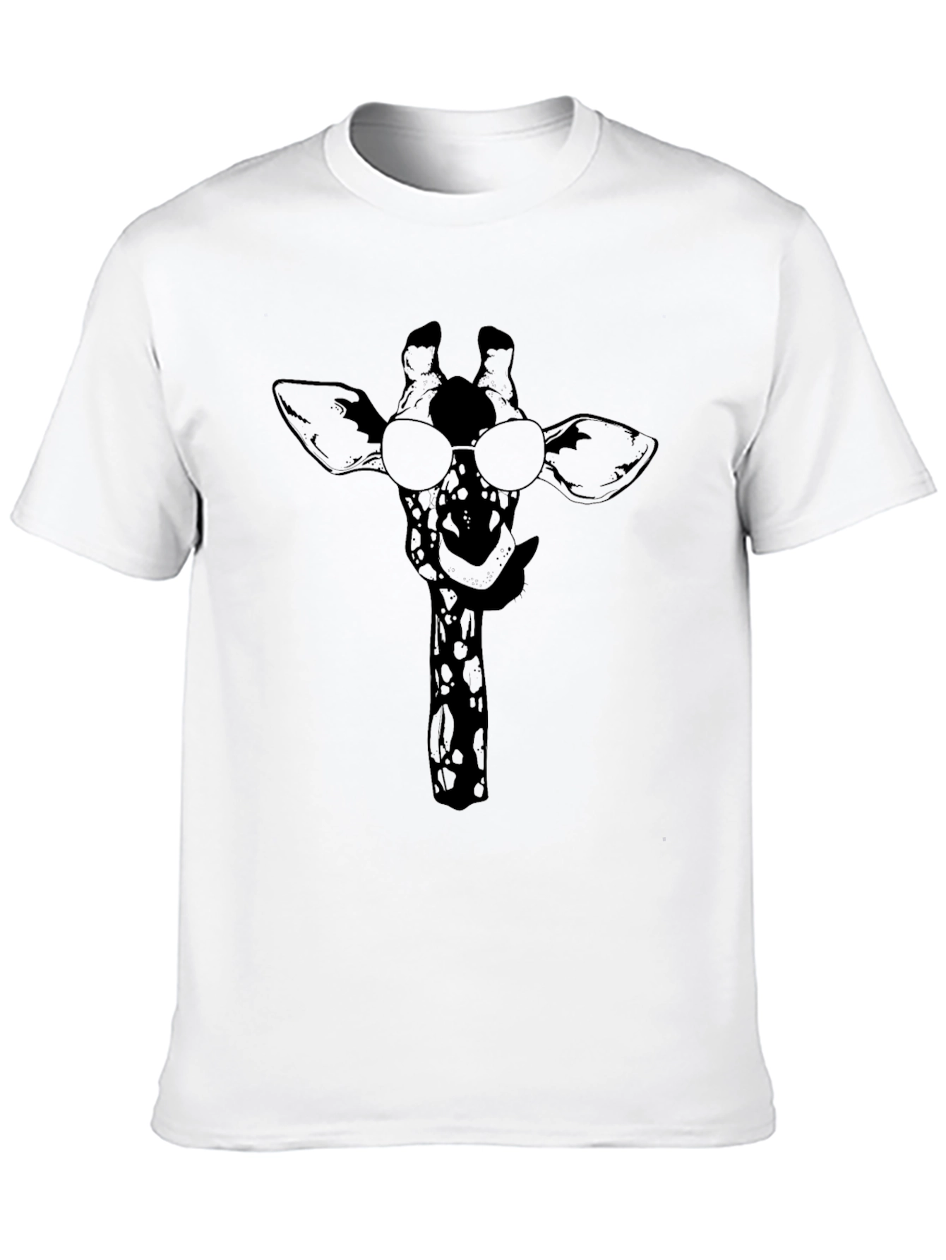 Cool Giraffe Black T-Shirt