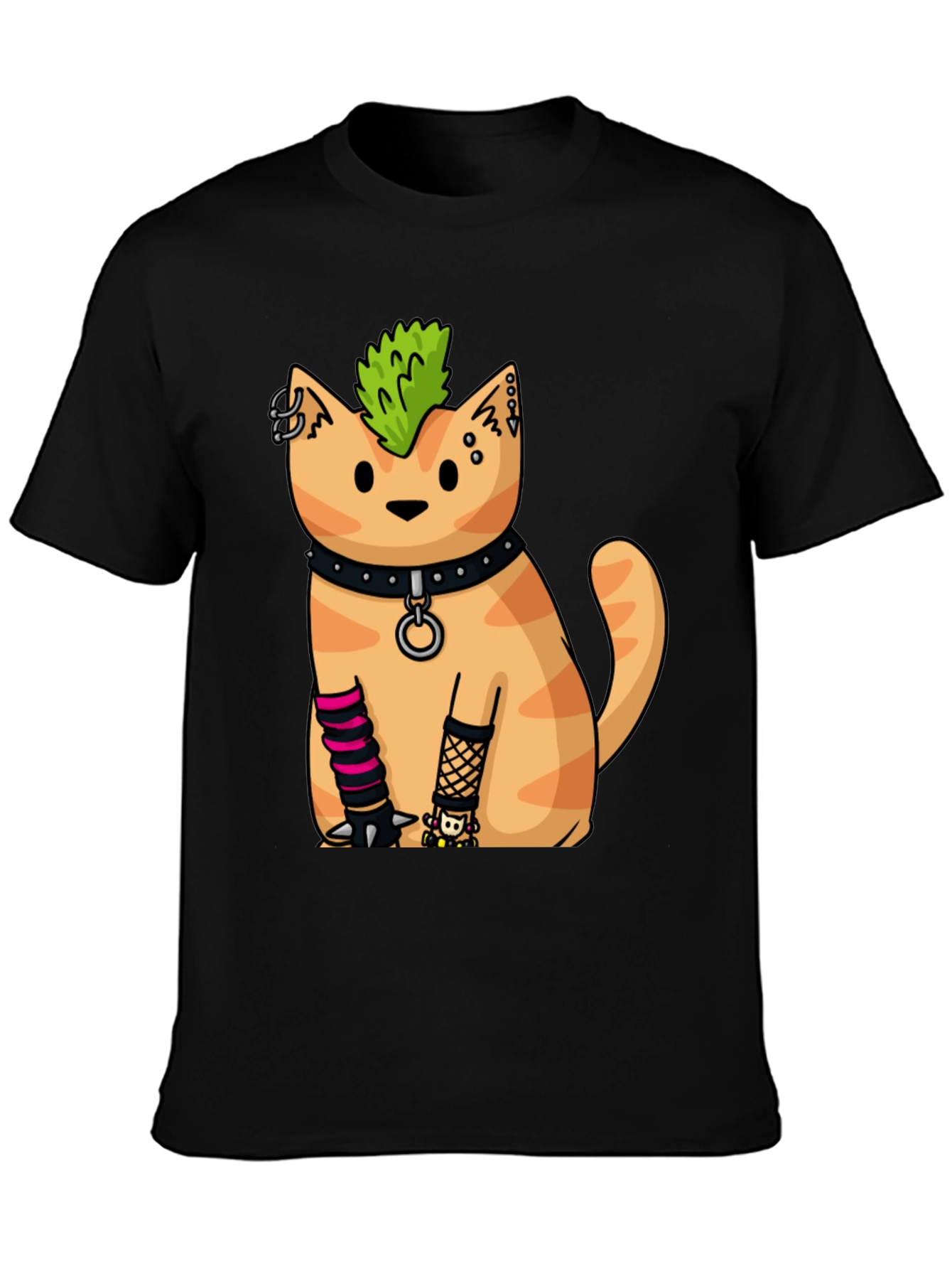 Punk Rock Cat T-Shirt