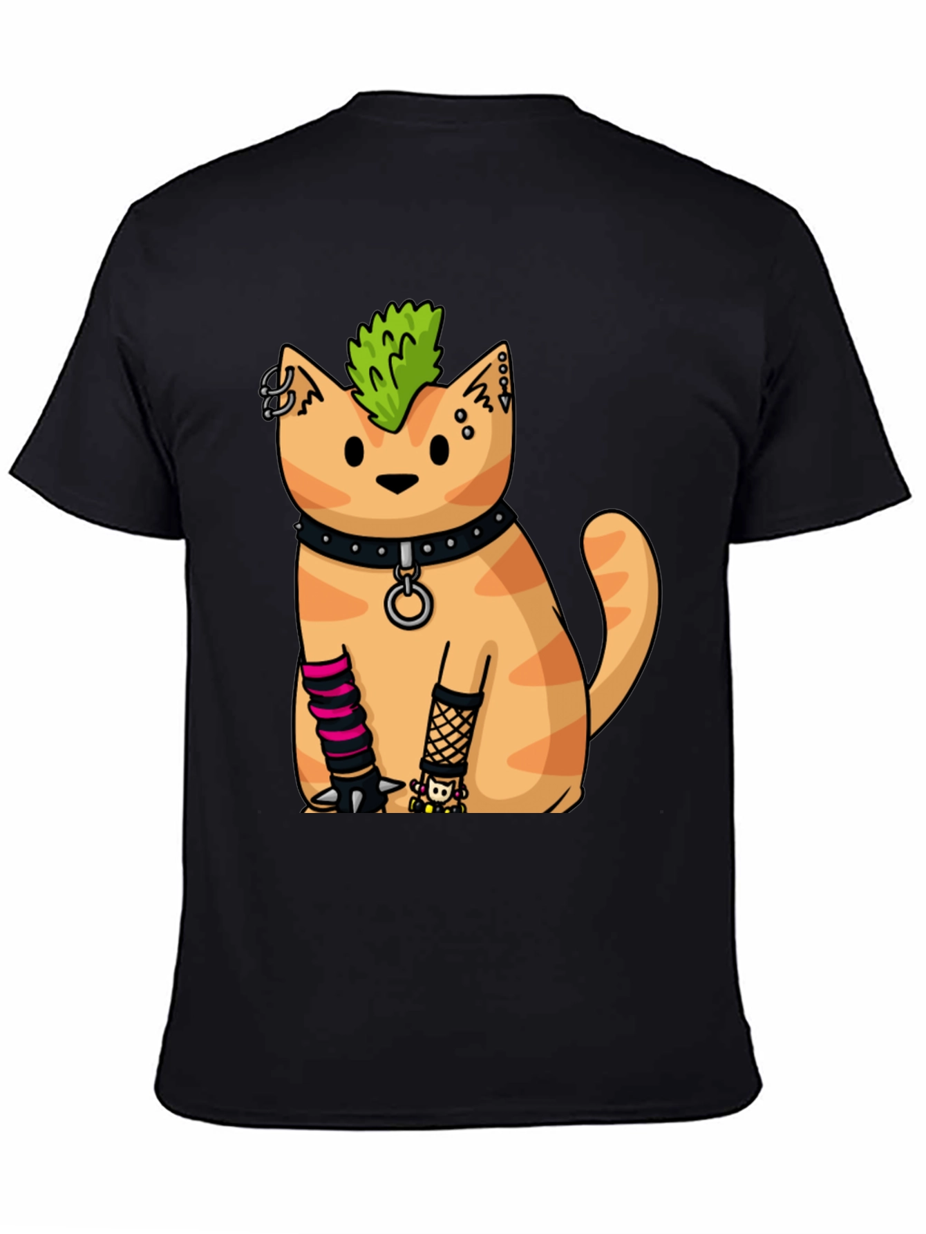Punk Rock Cat T-Shirt