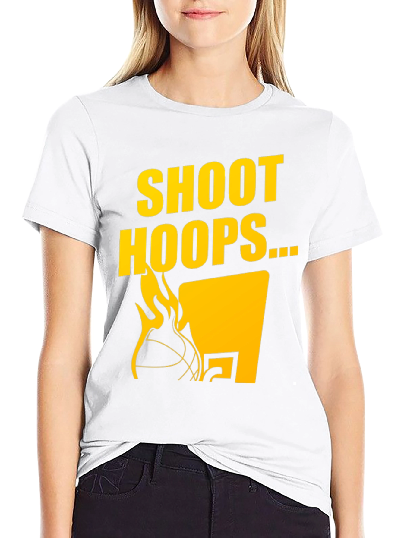 Shoot Hoops Graphic T-Shirt - Black