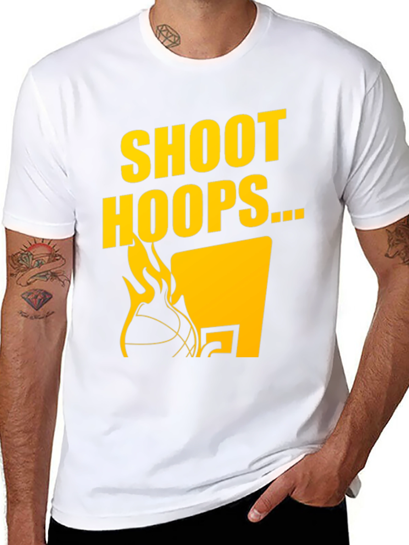 Shoot Hoops Graphic T-Shirt - Black