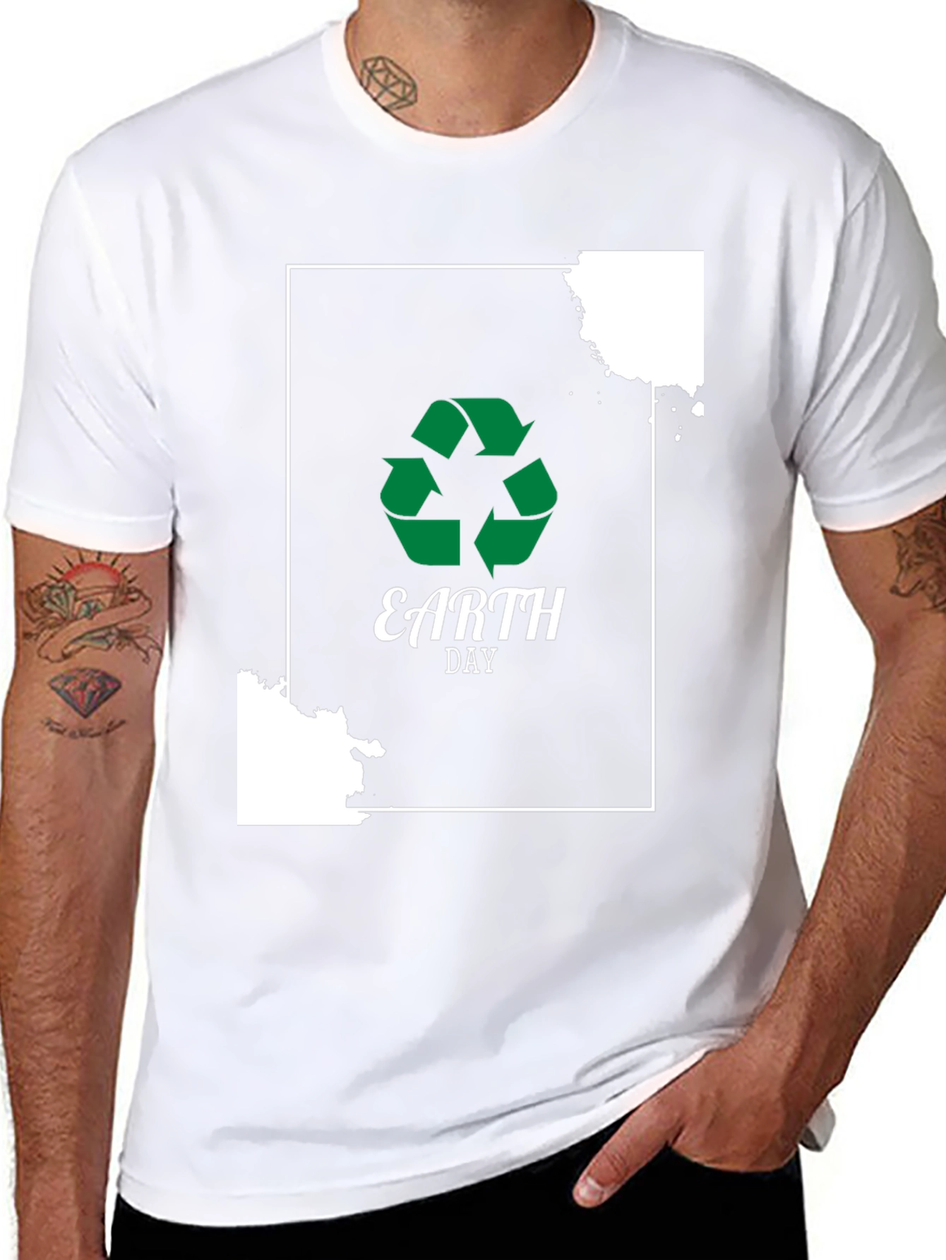 Earth Day Recycle Graphic Tee - Eco-Friendly Shirt