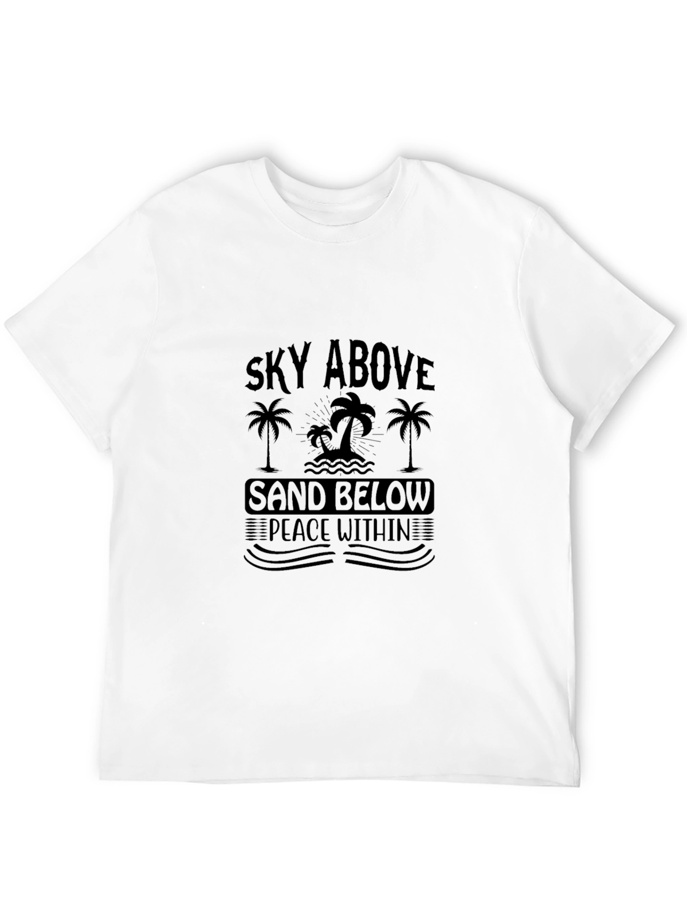 Sky Above Sand Below Mens Black Graphic Tee
